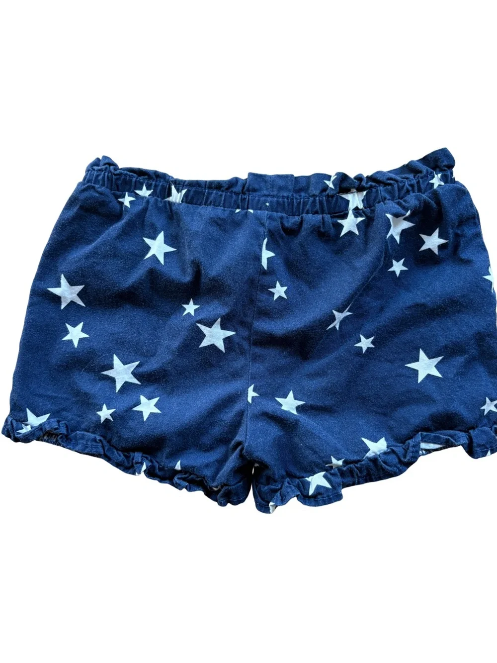 Kids 4T Carter’s Navy Star Print Ruffle Hem Shorts
